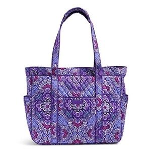 Vera Bradley Villager Lilac Tapestry Tote Shoulder Bag